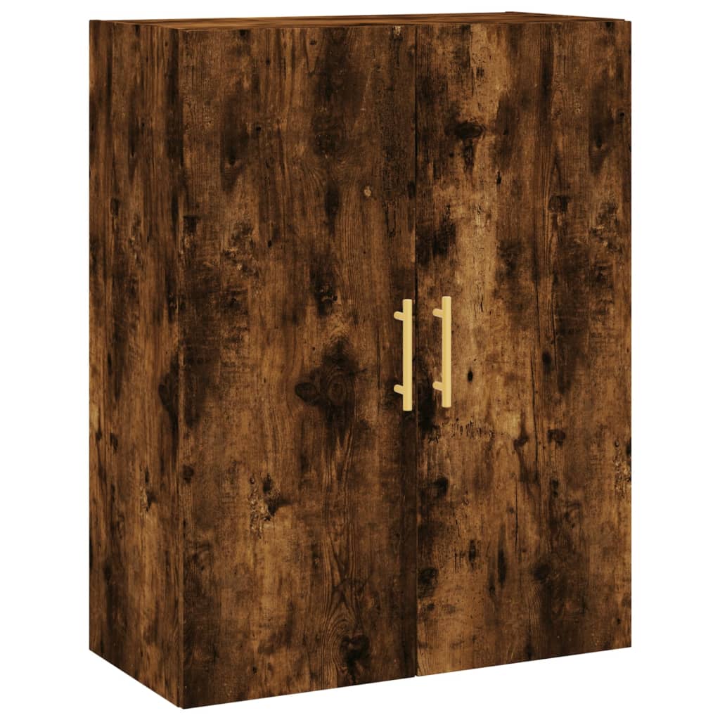 vidaXL Wall Mounted Cabinet Smoked Oak 69.5x34x90 cm