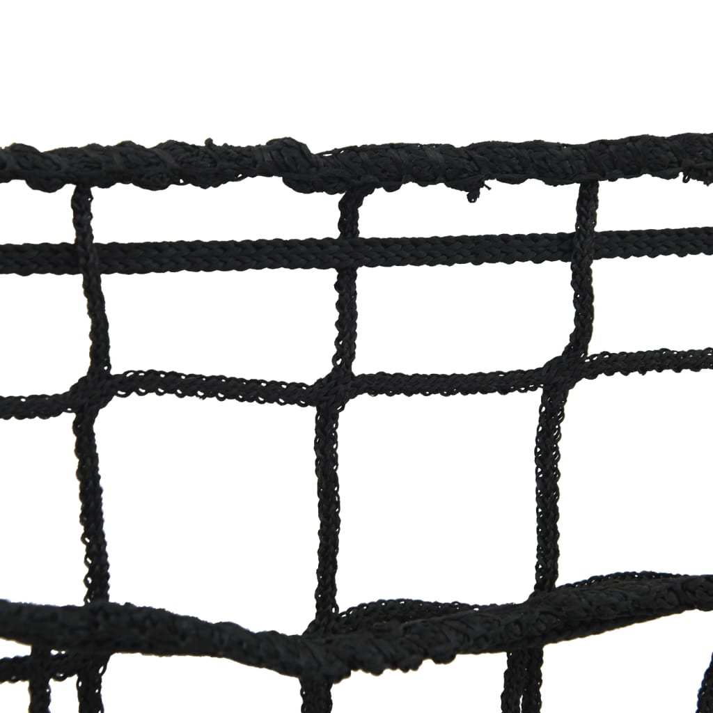 vidaXL Hay Nets 2 pcs Rectangular Black 75x50 cm PP