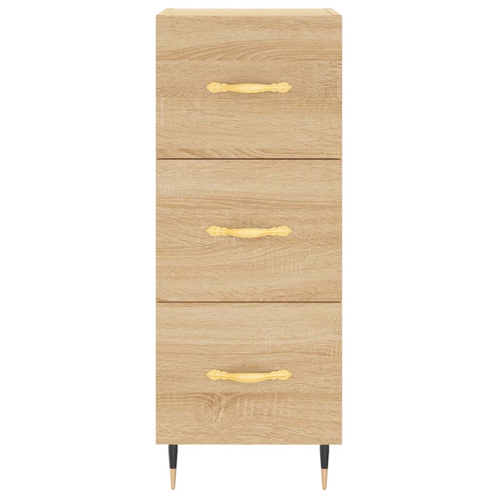 vidaXL Highboard Sonoma Oak 34.5x34x180 cm Engineered Wood