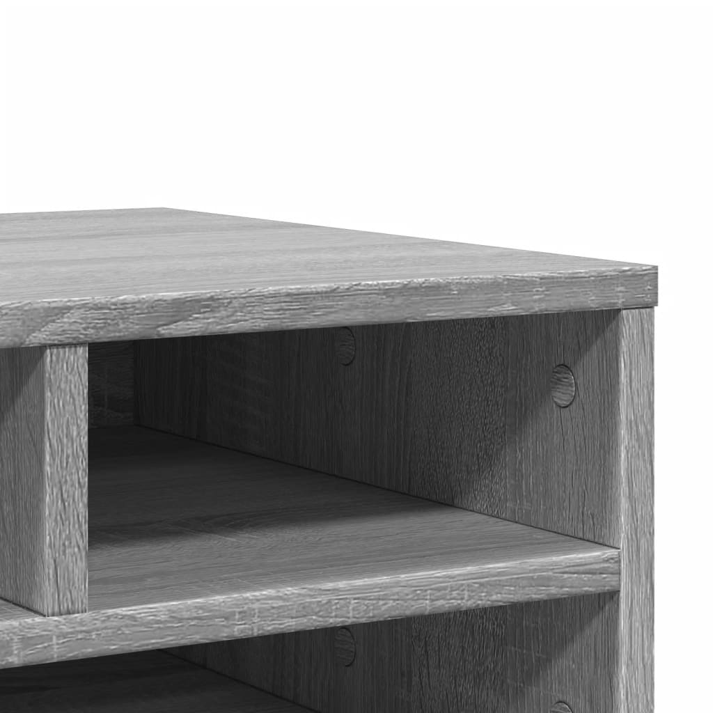 vidaXL Printer Stand Grey Sonoma 49x40x22,5 cm Engineered Wood