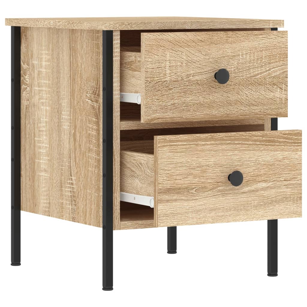 vidaXL Bedside Cabinets 2 pcs Sonoma Oak 40x42x50 cm Engineered Wood