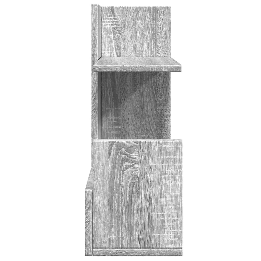 vidaXL Desk Organiser Grey Sonoma 49x20x52.5 cm Engineered wood