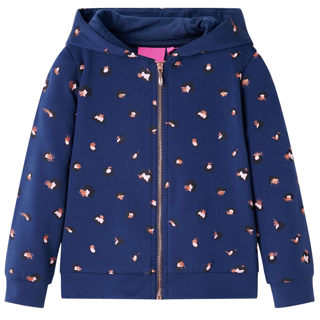 Kids' Hooded Sweatshirt Navy Blue 140