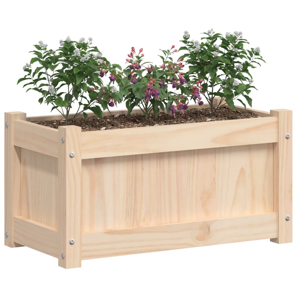 vidaXL Garden Planters 2 pcs Solid Wood Pine