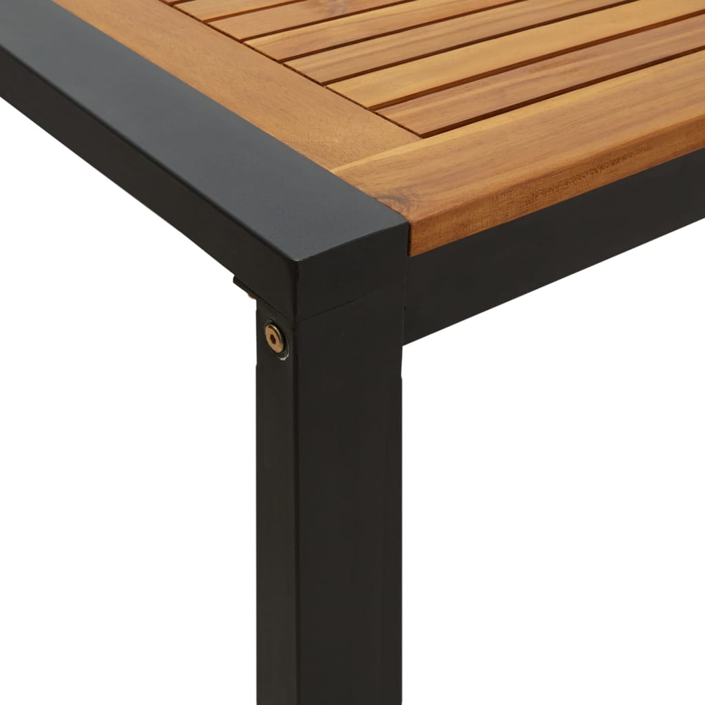 vidaXL Garden Table with U-shaped Legs 180x90x75 cm Solid Wood Acacia