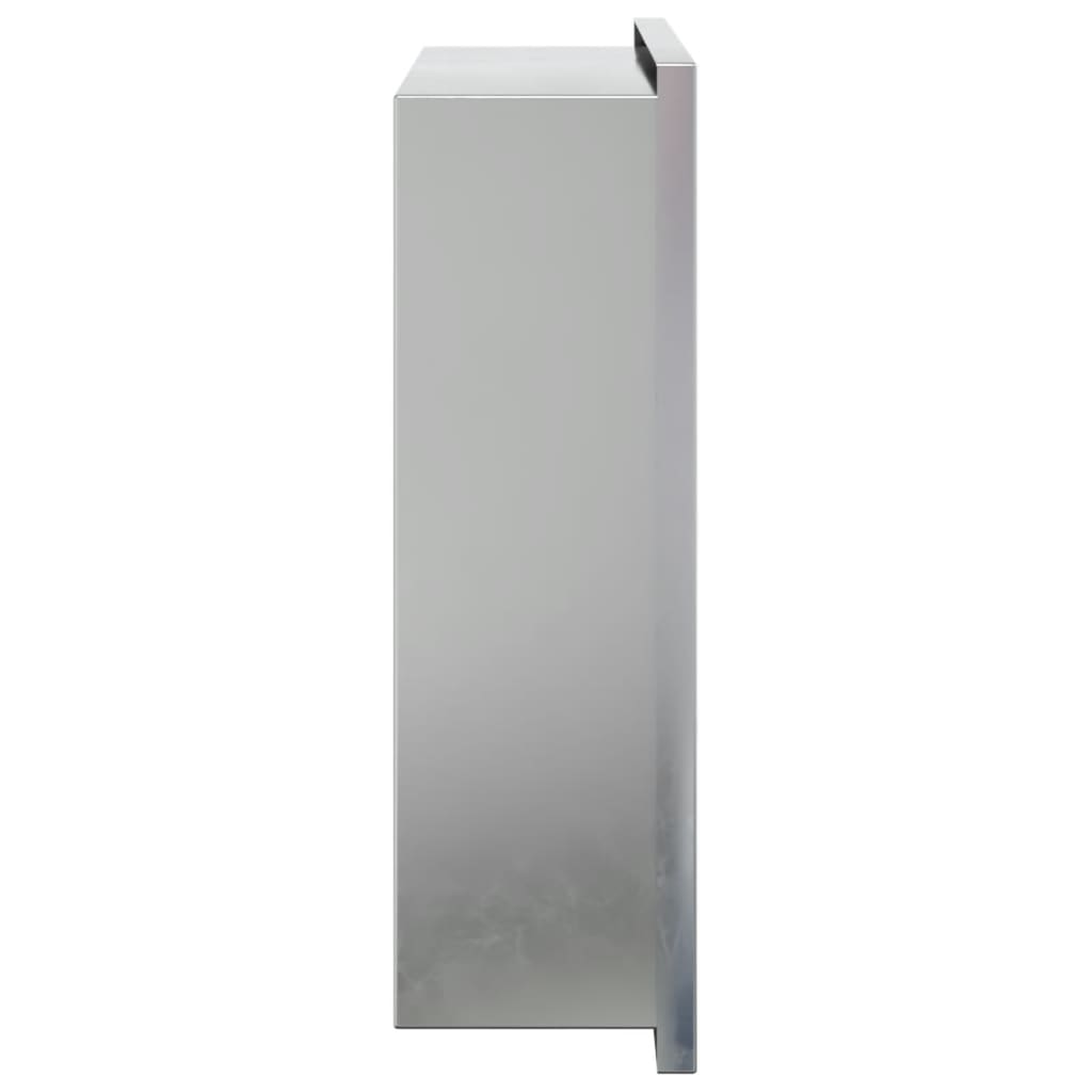 vidaXL Shower Niche Brushed Silver 32x32x9 cm Stainless Steel