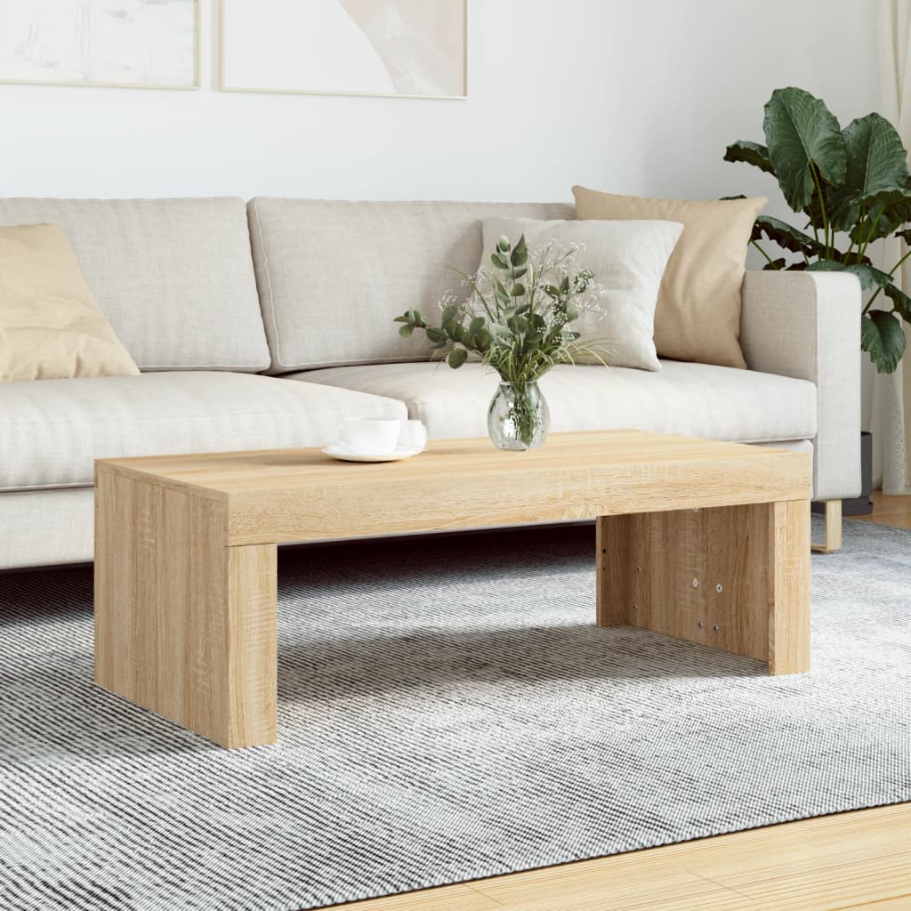 vidaXL Coffee Table Sonoma Oak 102x50x36 cm Engineered Wood