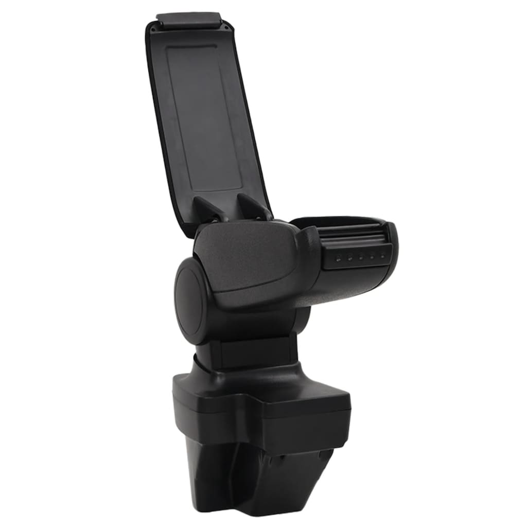 vidaXL Car Armrest Black 15x35x(33-49.5) cm ABS