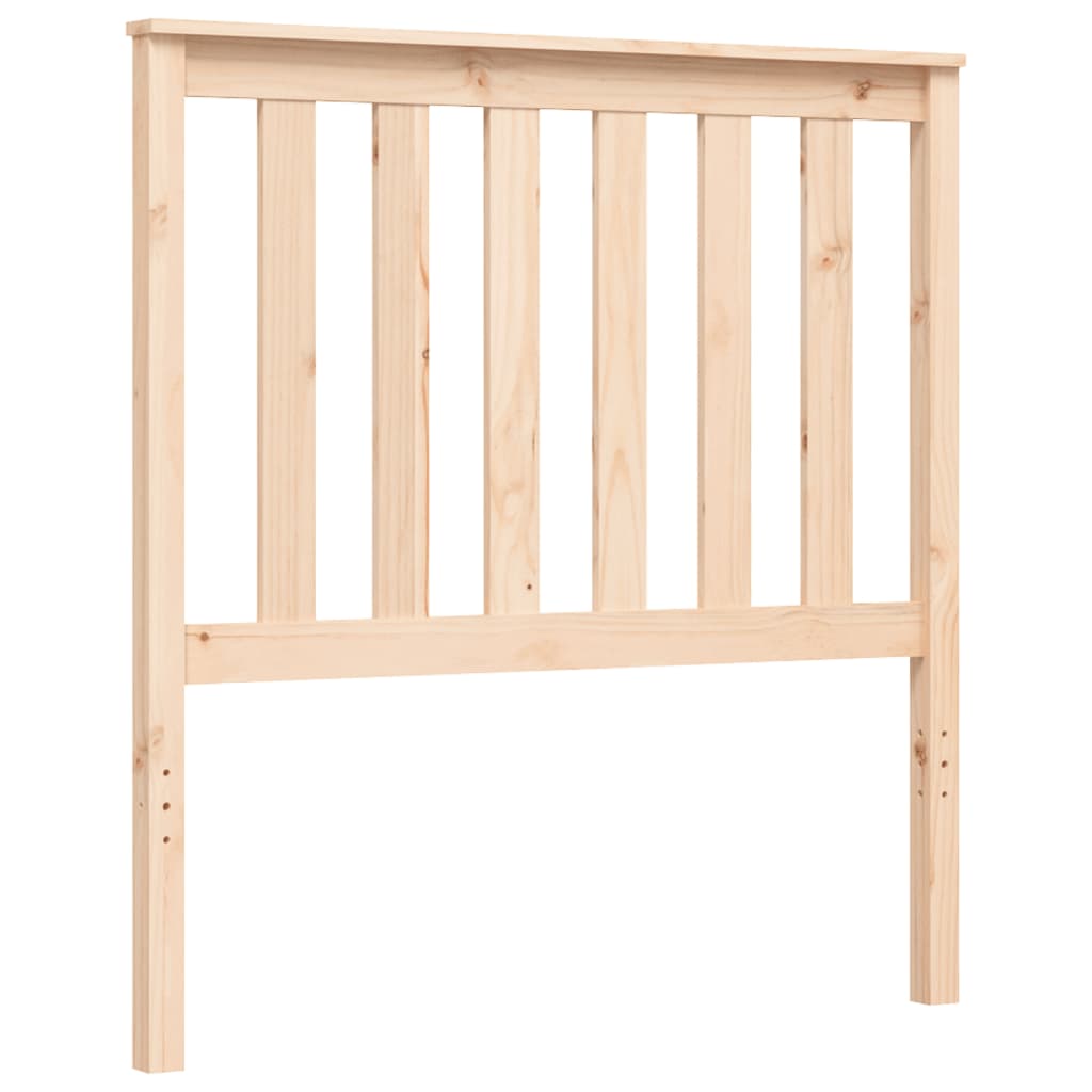 vidaXL Bed Frame without Mattress Single Solid Wood