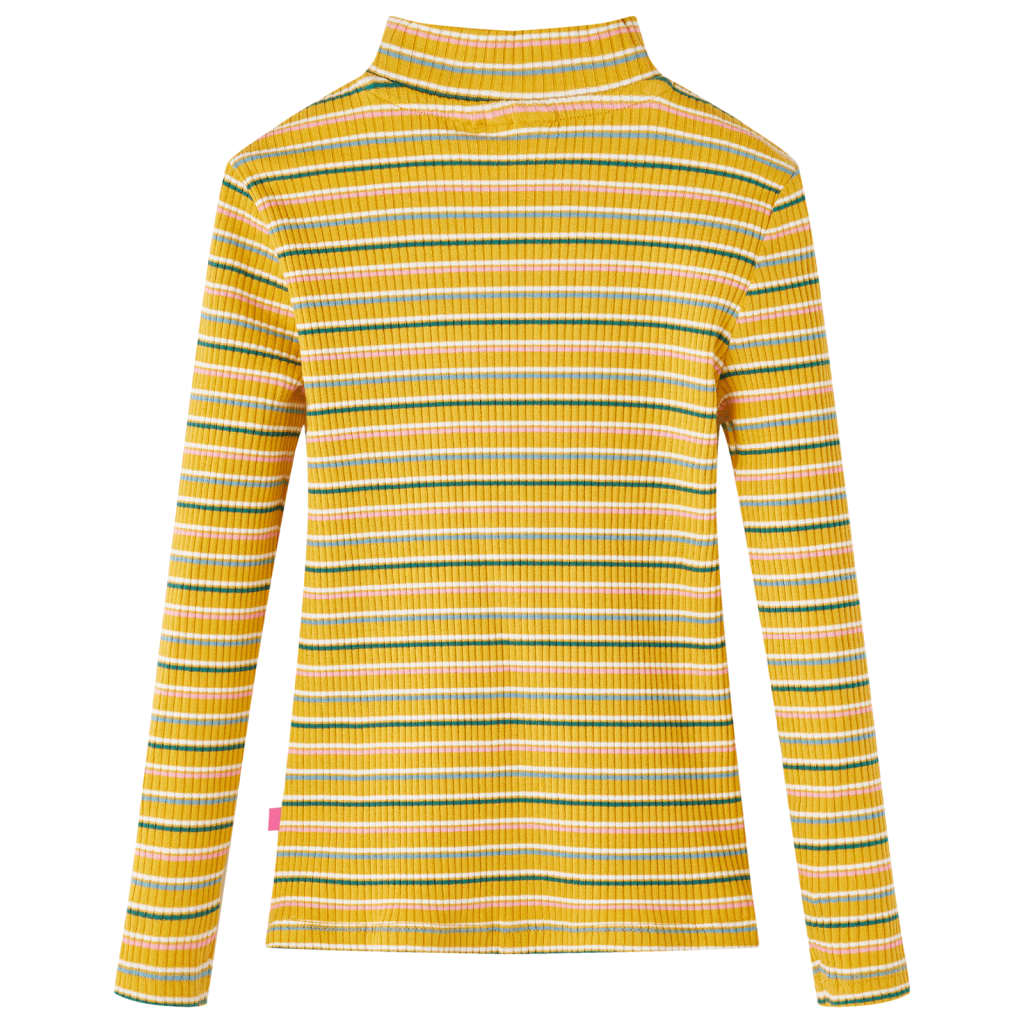 Kids' T-shirt with Long Sleeves Mock Turtleneck Ochre 116