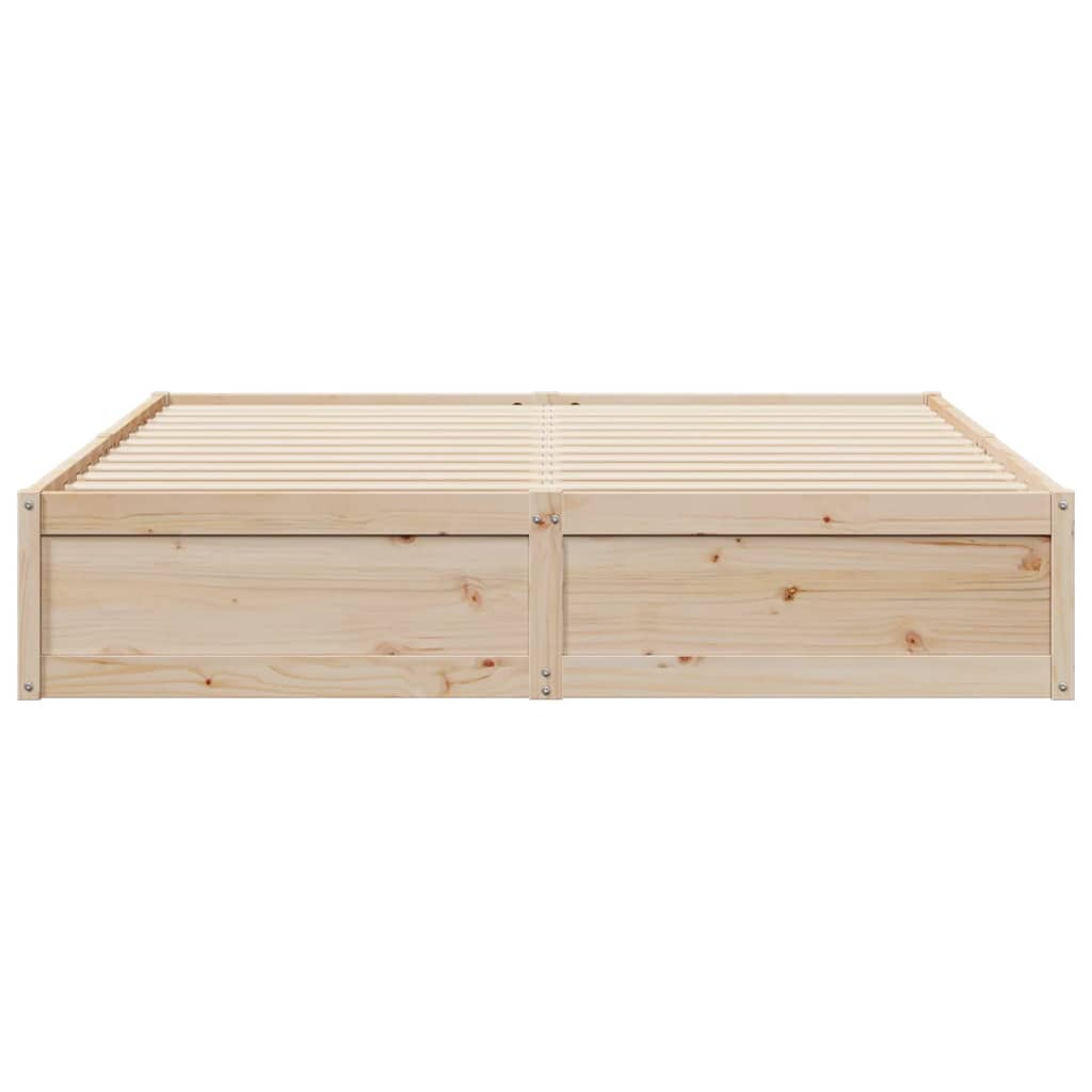 vidaXL Bed Frame without Mattress 200x200 cm Solid Wood Pine