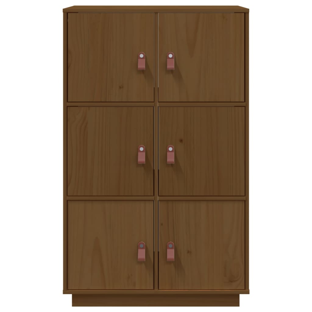 vidaXL Highboard Honey Brown 67x40x108.5 cm Solid Wood Pine