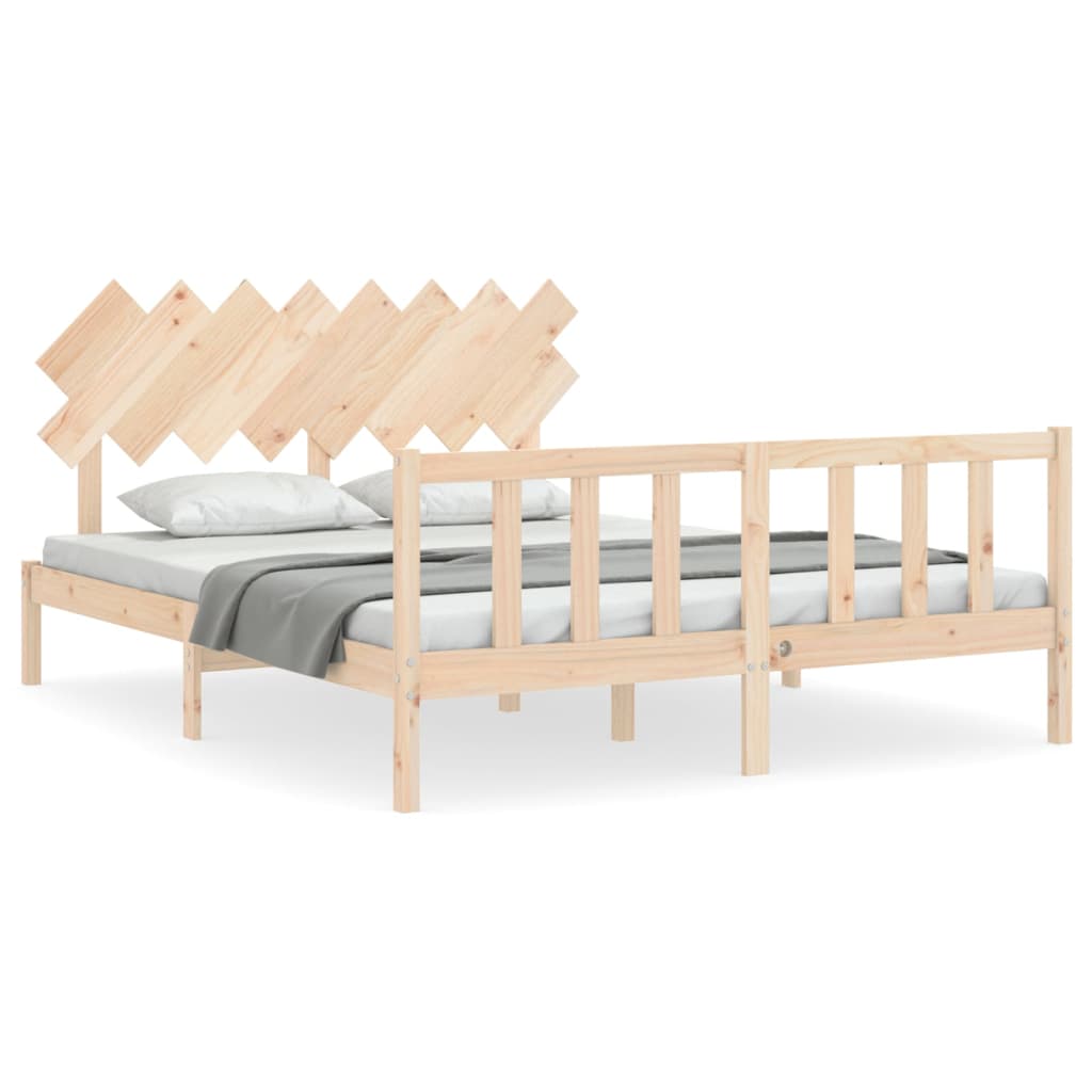 vidaXL Bed Frame without Mattress 160x200 cm Solid Wood Pine