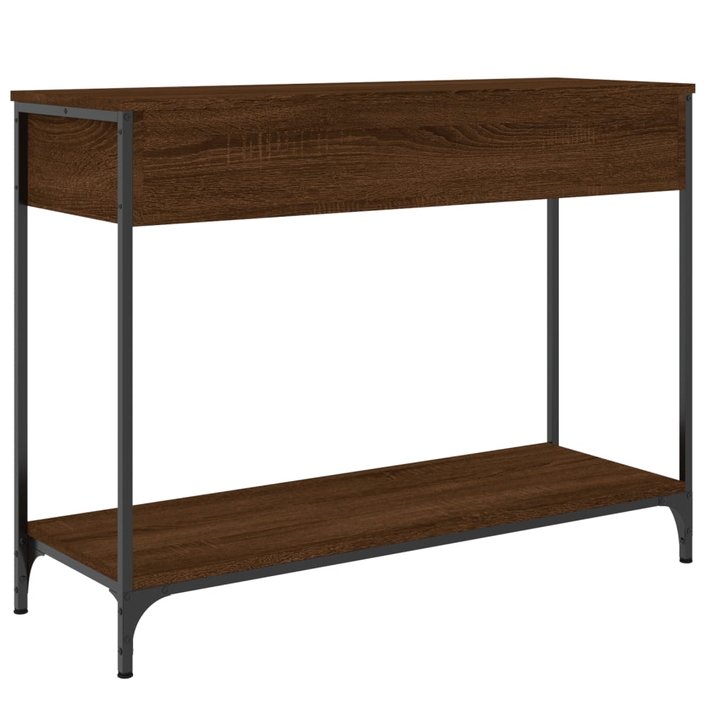 vidaXL Console Table Brown Oak 100x34.5x75 cm Engineered Wood