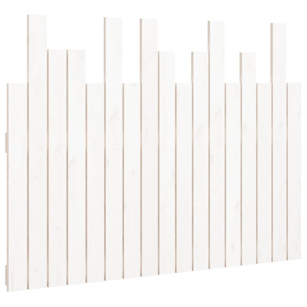 vidaXL Wall Headboard White 108x3x80 cm Solid Wood Pine