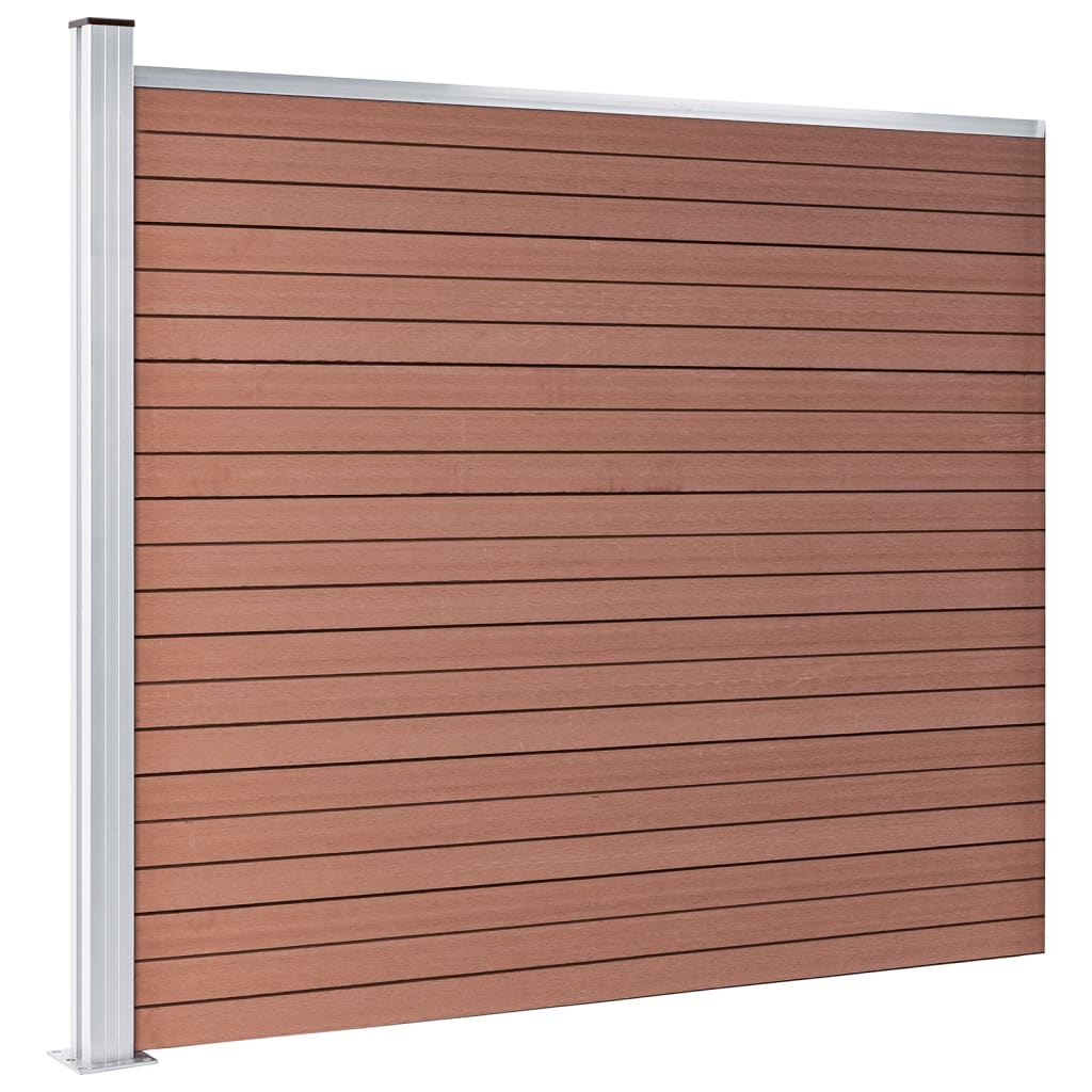 vidaXL Fence Panel WPC 175x146 cm Brown