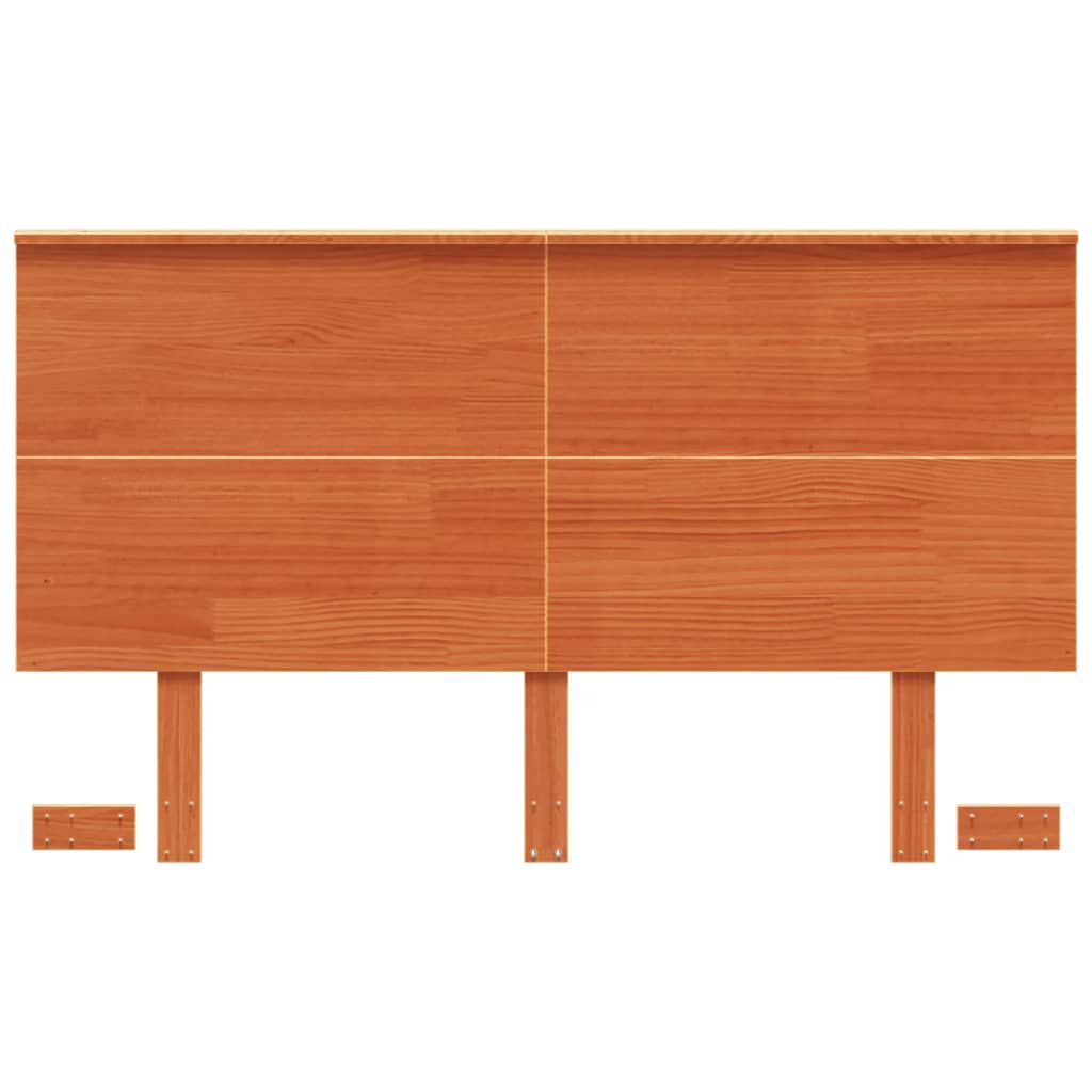 vidaXL Headboard Wax Brown 135 cm Solid Wood Pine