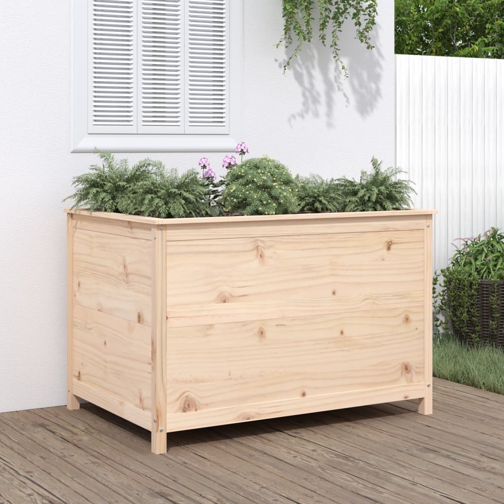 vidaXL Garden Raised Bed 119.5x82.5x78 cm Solid Wood Pine