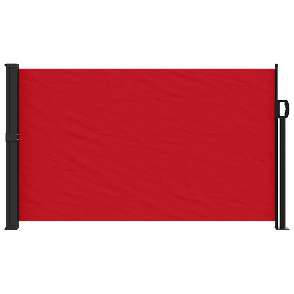 vidaXL Retractable Side Awning Red 120x300 cm