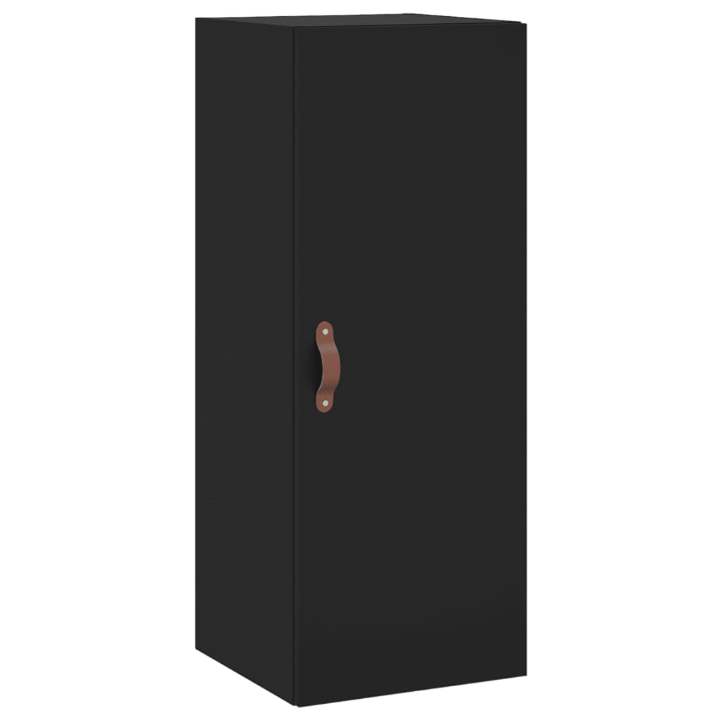 vidaXL Wall Mounted Cabinet Black 34.5x34x90 cm