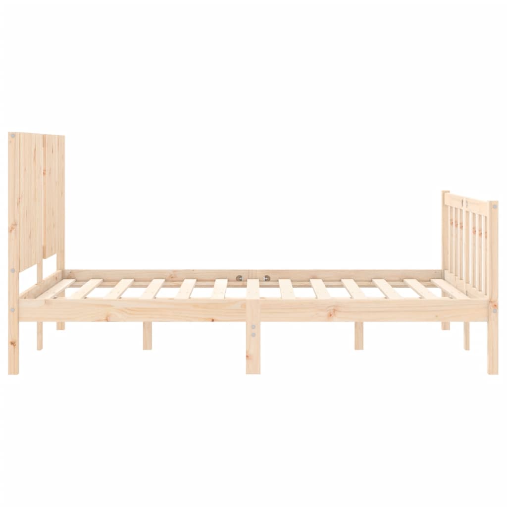 vidaXL Bed Frame without Mattress 140x200 cm Solid Wood Pine