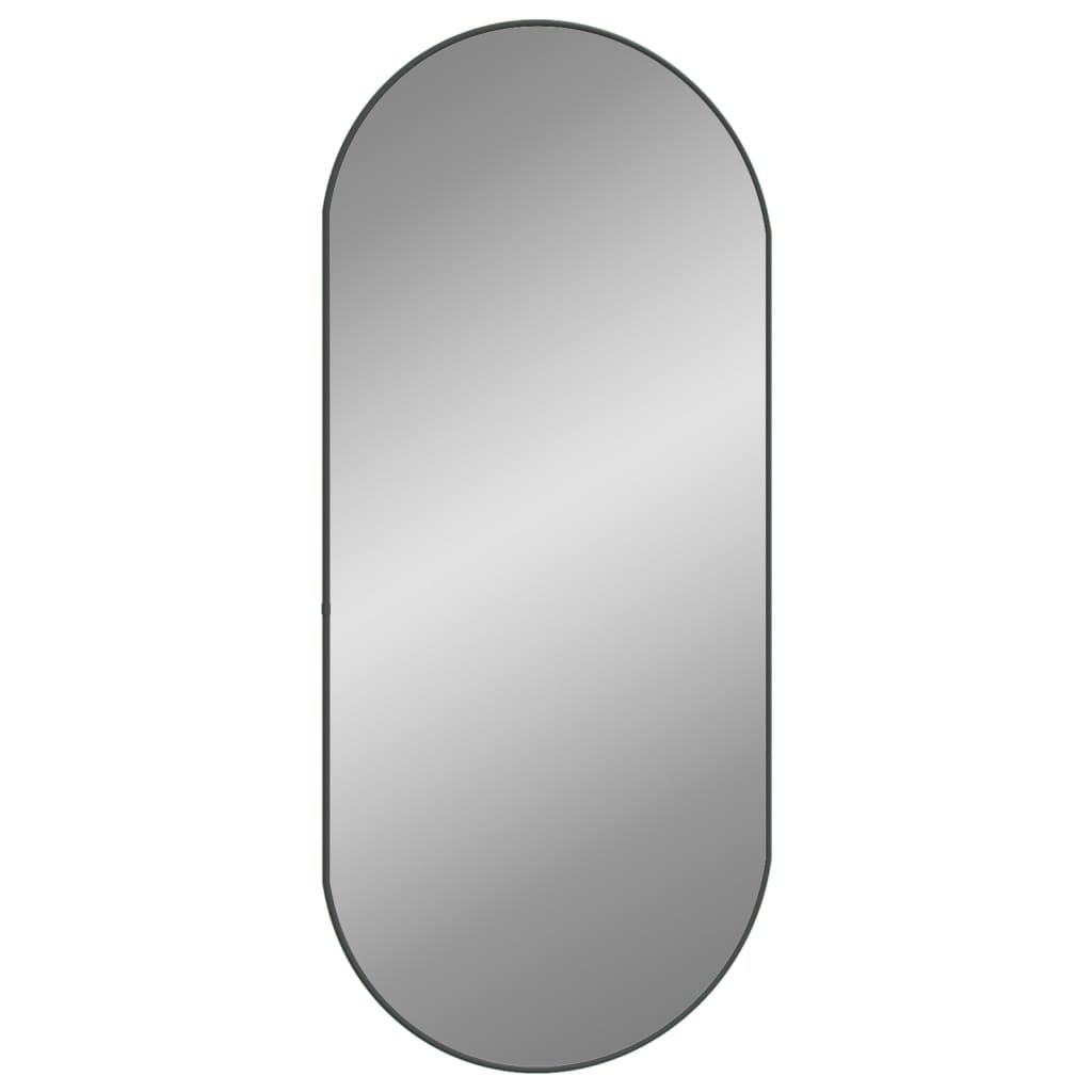 vidaXL Wall Mirror Black 100x45 cm Oval