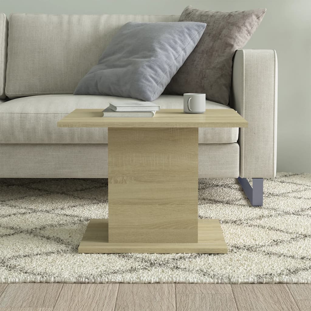 vidaXL Coffee Table Sonoma Oak 55.5x55.5x40 cm Engineered Wood