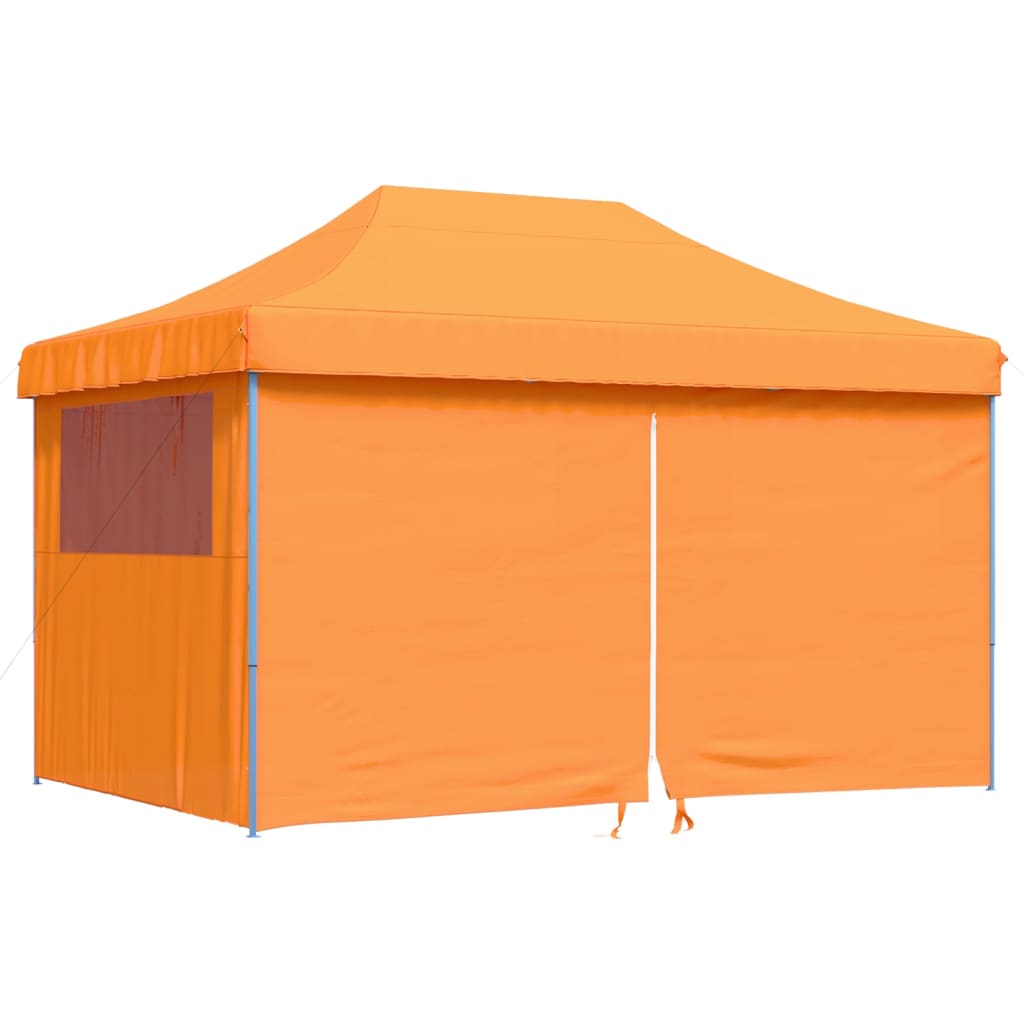 vidaXL Foldable Party Tent Pop-Up with 4 Sidewalls Orange