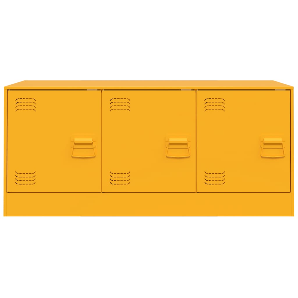 vidaXL TV Cabinet Mustard Yellow 99x39x44 cm Steel