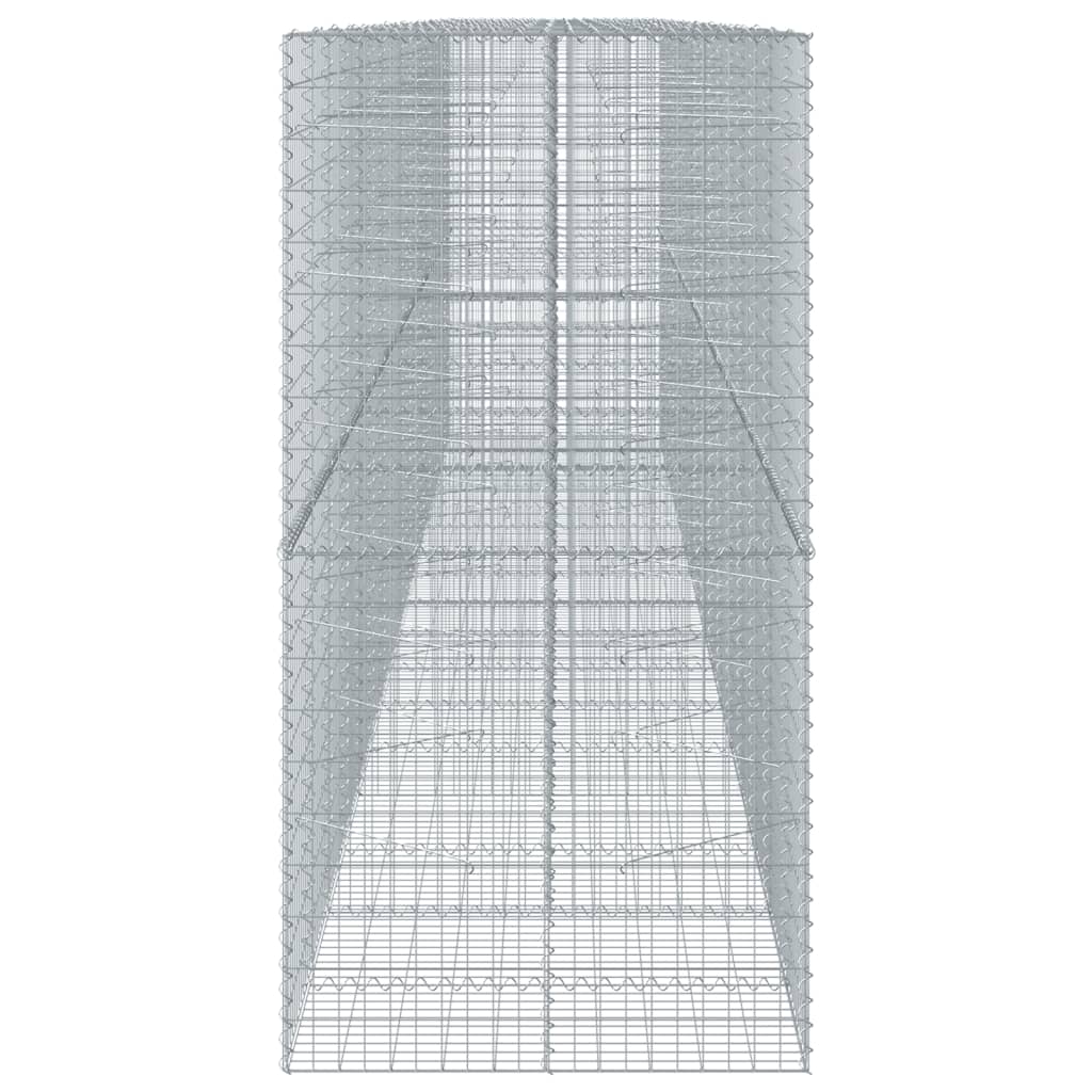 vidaXL Gabion Basket with Cover 850x100x200 cm Galvanised Iron