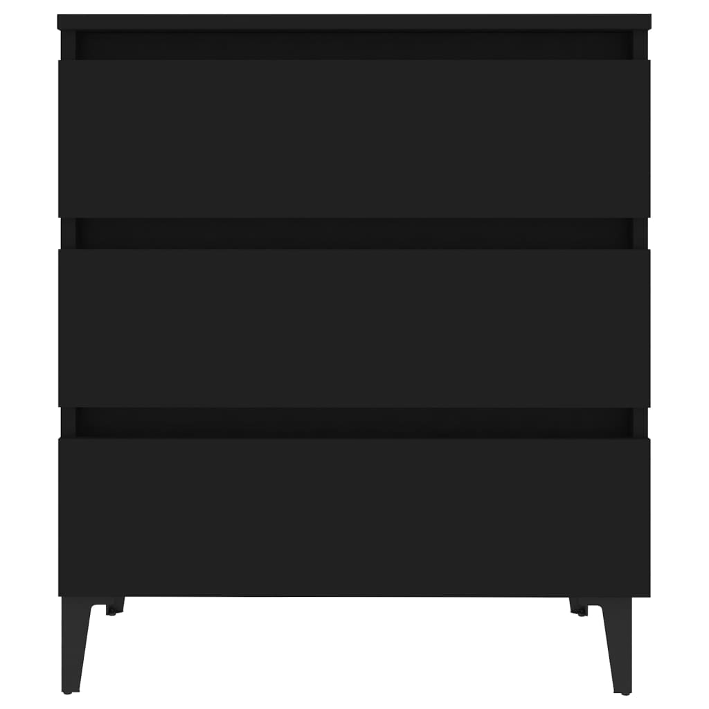 vidaXL Sideboard Black 60x35x69 cm Engineered Wood