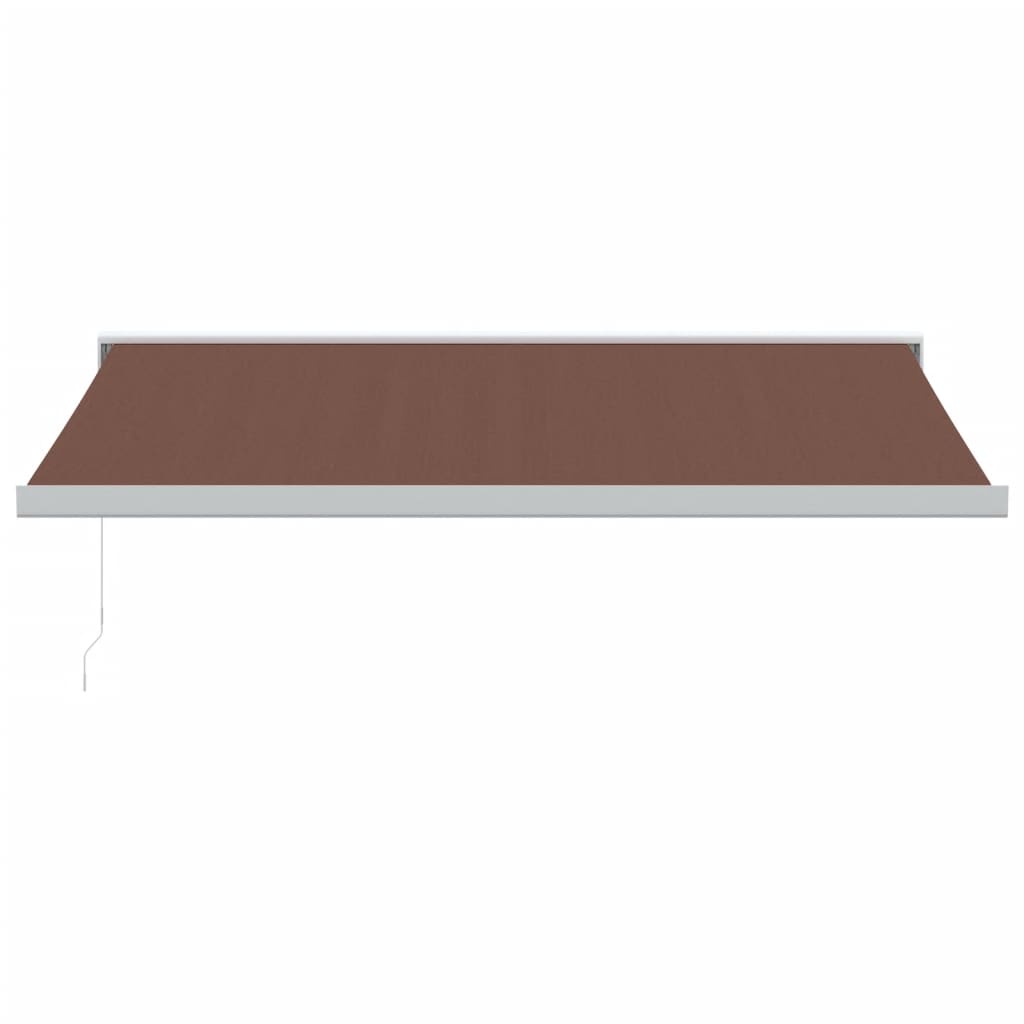 vidaXL Manual Retractable Awning Brown 400x300 cm