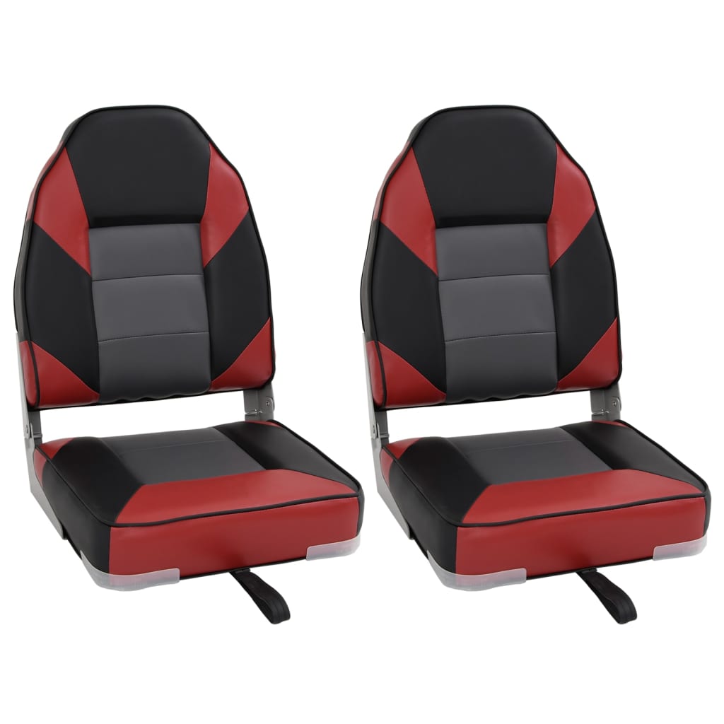 vidaXL Foldable Boat Seats 2pcs with High Back 39x43x58 cm