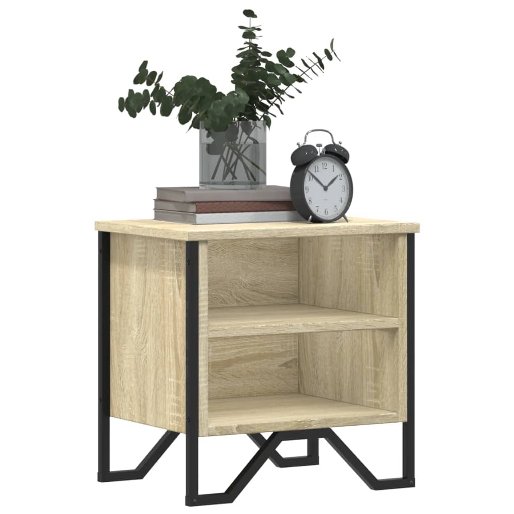 vidaXL Bedside Cabinet Sonoma Oak 40x30x40 cm Engineered Wood