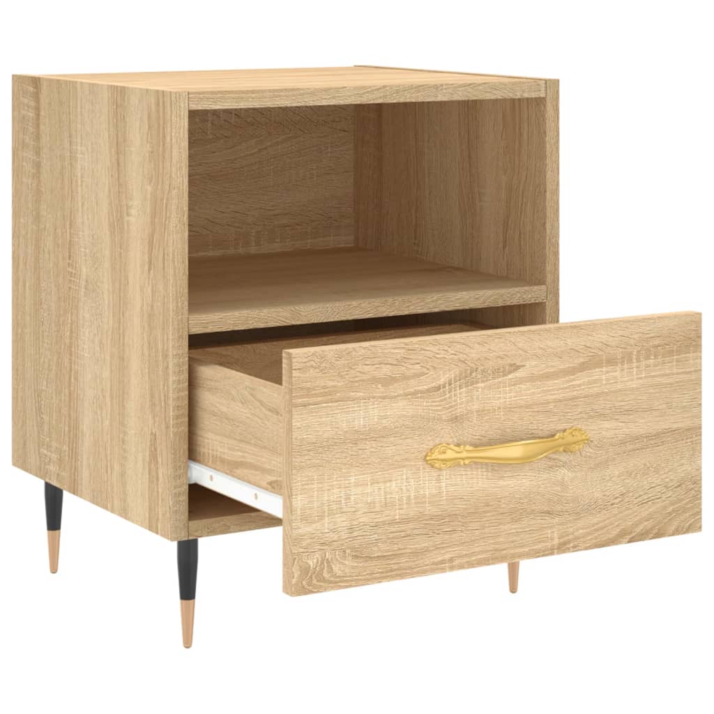 vidaXL Bedside Cabinets 2 pcs Sonoma Oak 40x35x47.5 cm Engineered Wood