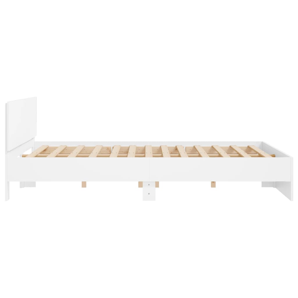 vidaXL Bed Frame without Mattress White 180x200 cm Super King