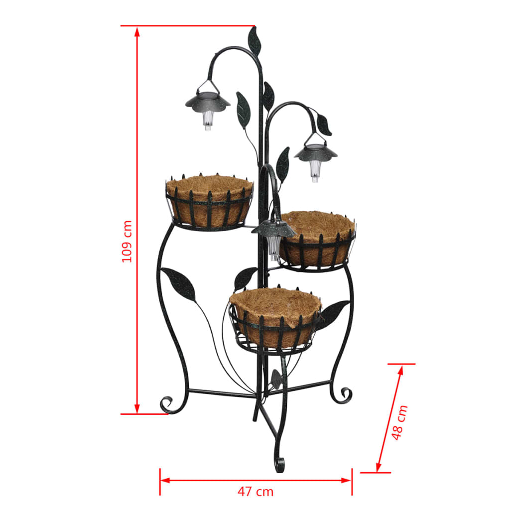 Solar LED Plant Rack