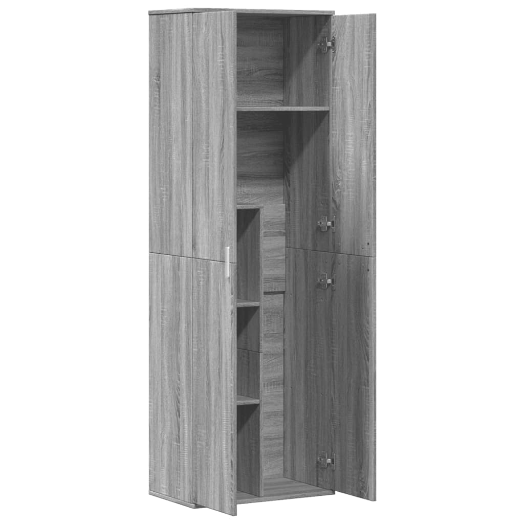 vidaXL Highboard Grey Sonoma 60x35x180 cm Engineered Wood