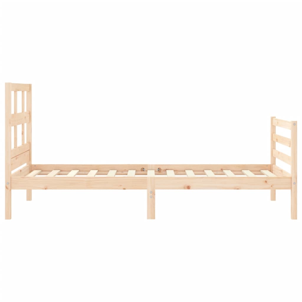 vidaXL Bed Frame without Mattress 90x200 cm Solid Wood