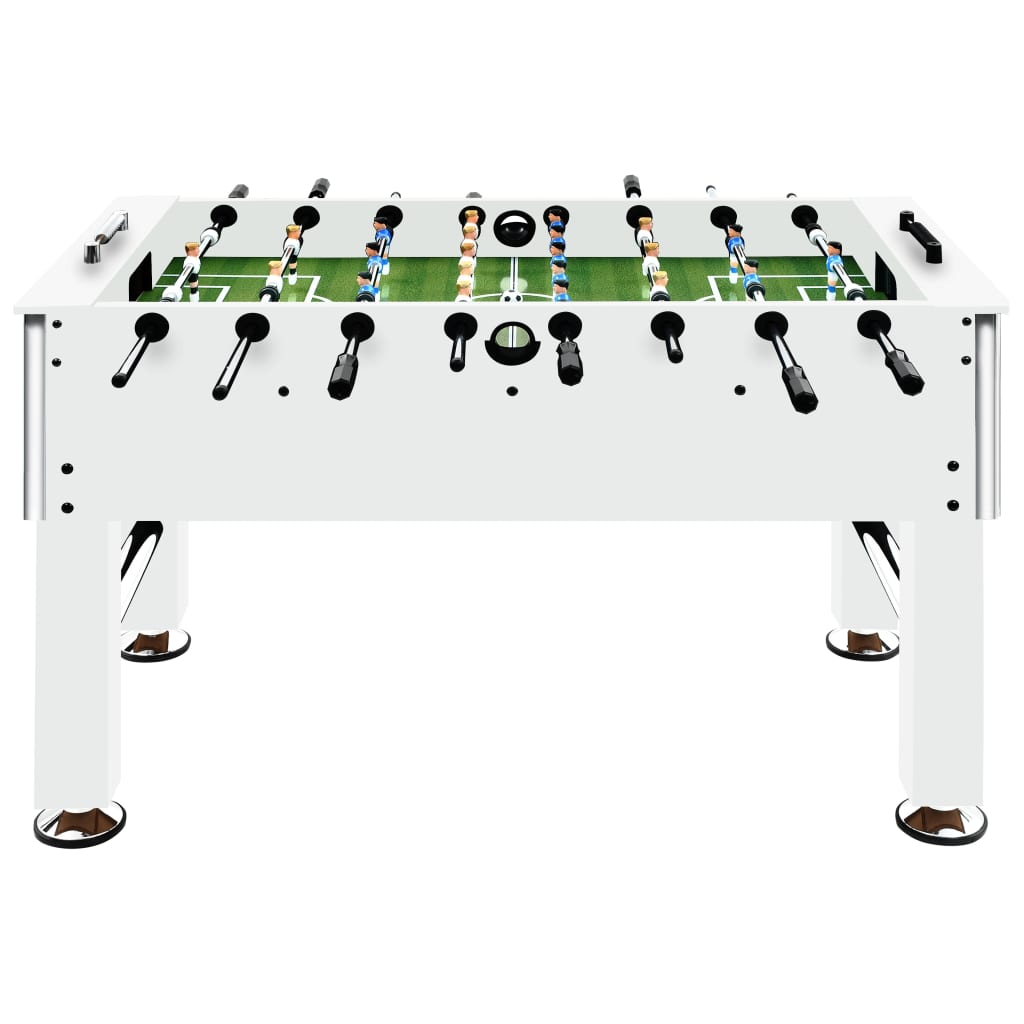 vidaXL Football Table Steel 60 kg 140x74.5x87.5 cm White