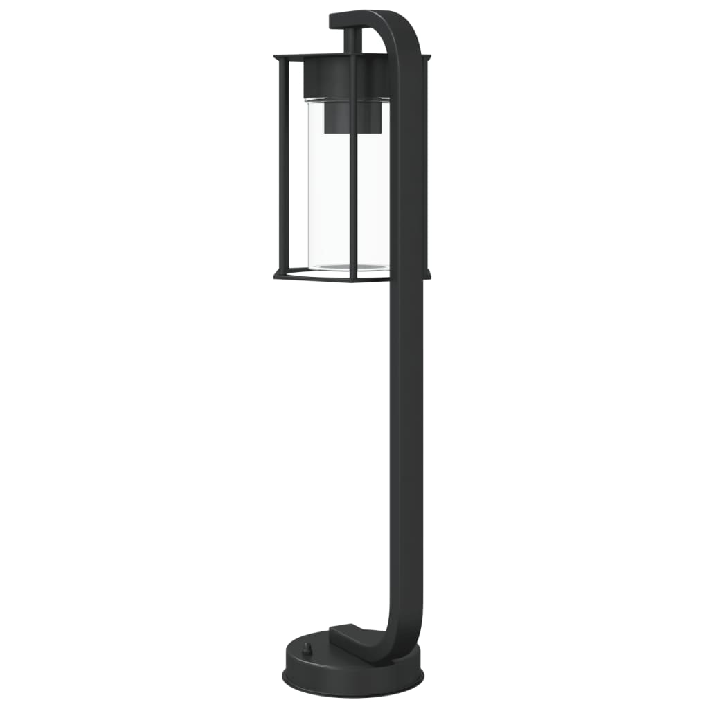 vidaXL Outdoor Floor Lamp Black 60 cm Stainless Steel