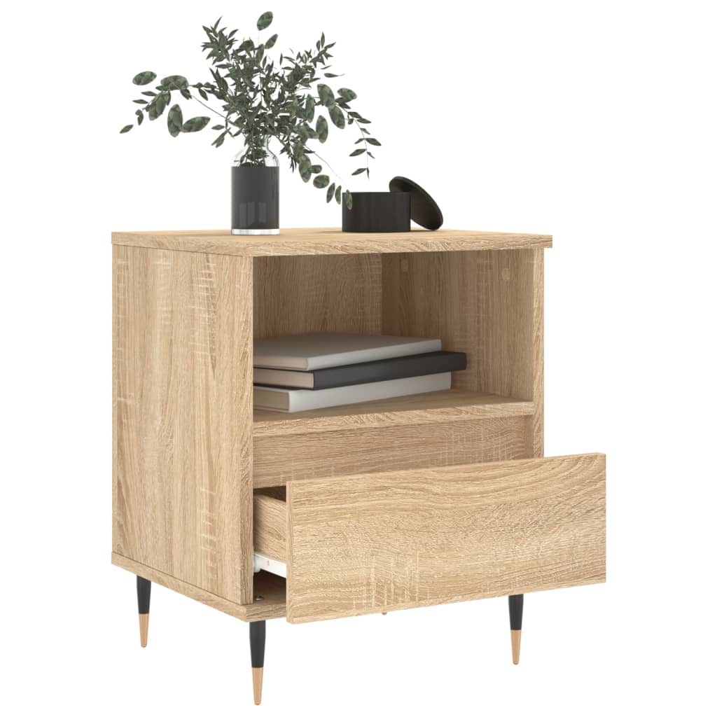 vidaXL Bedside Cabinets 2 pcs Sonoma Oak 40x35x50 cm Engineered Wood