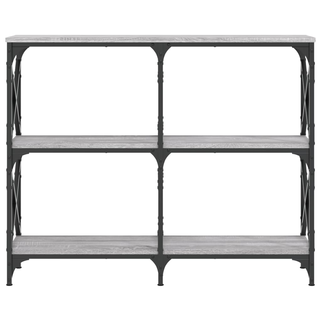 vidaXL Console Table Grey Sonoma 100x28x80.5 cm Engineered Wood