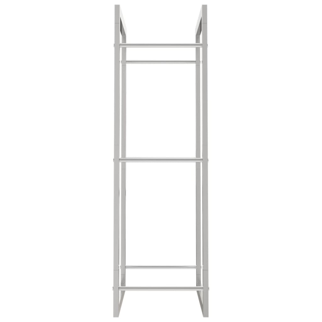 vidaXL Firewood Rack 50x28x94 cm Stainless Steel