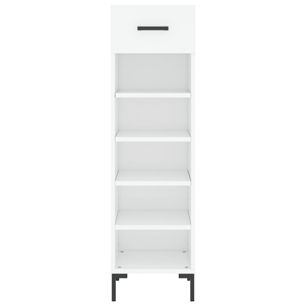 vidaXL Shoe Cabinet White 30x35x105 cm Engineered Wood