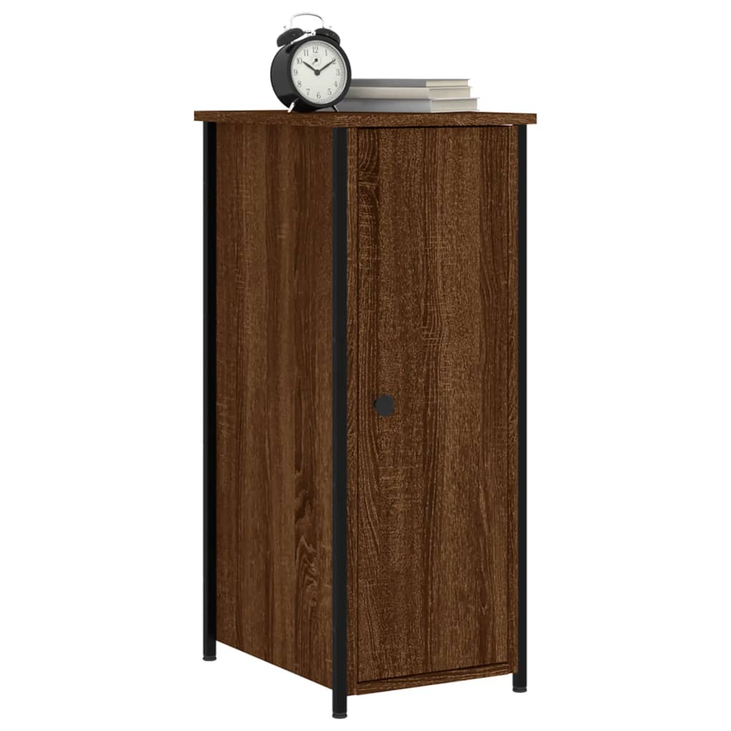 vidaXL Bedside Cabinets 2 pcs Brown Oak 32x42x80 cm Engineered Wood