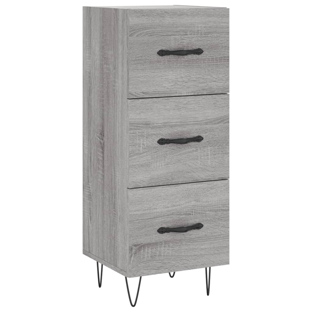 vidaXL Sideboard Grey Sonoma 34.5x34x90 cm Engineered Wood