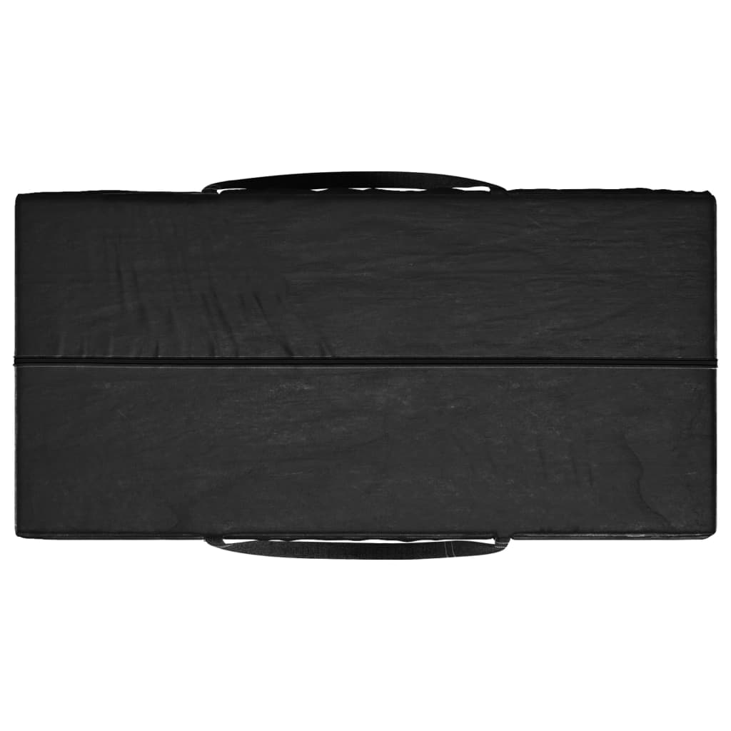 vidaXL Garden Cushion Storage Bag Black 150x75x75 cm Polyethylene