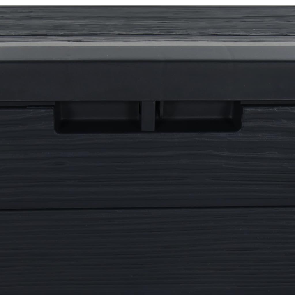 vidaXL Garden Storage Box Anthracite 58.5x46x55 cm Polypropylene