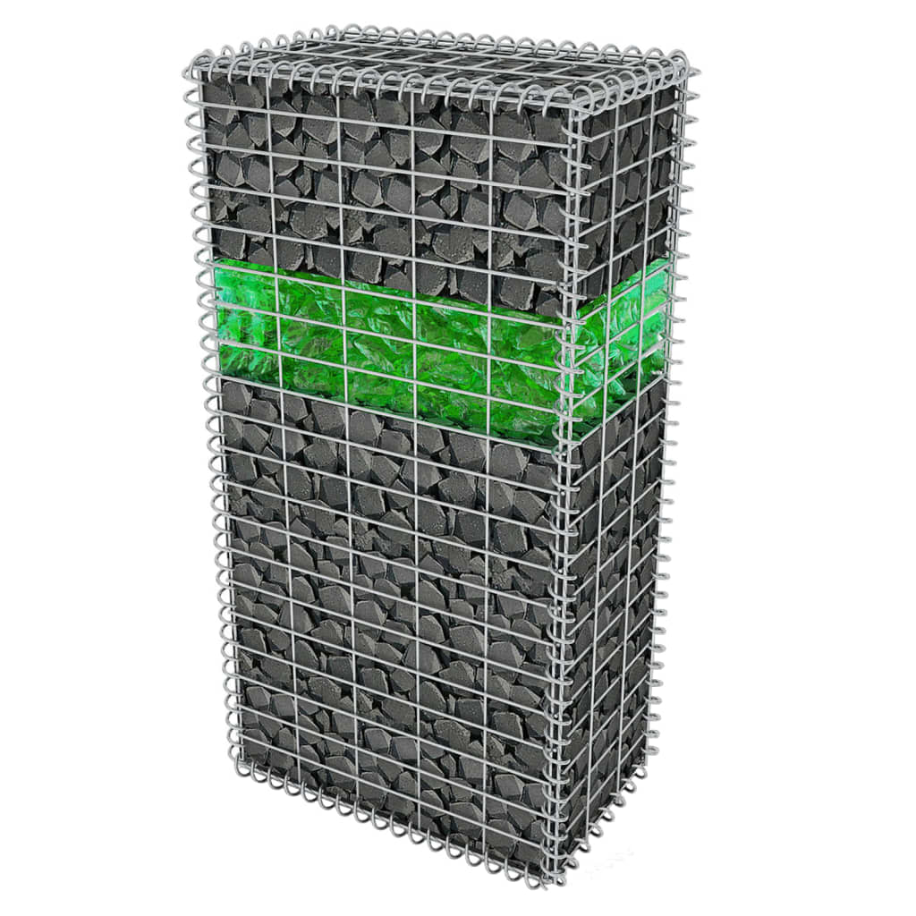 vidaXL Gabion Rocks Glass Green 60-120 mm 25 kg